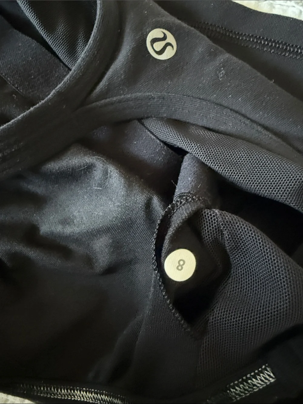 lululemon athletica Black Double-Strap Performance Tank